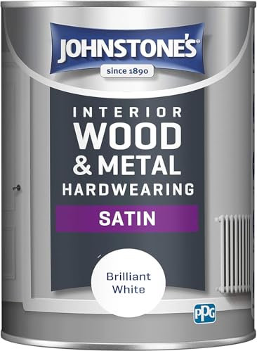 Quick Dry Satin Paint 1.25L – Brilliant White – Exterior Wood & Metal – Durable Low Sheen Finish – Weather Resistant, Crack & Peel Protection – Long-Lasting Coverage