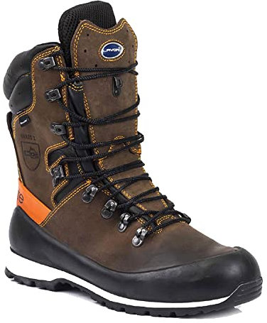 Lavoro 1671.02 4EST Range Elite Men chainsaw Boot, CE, S3, HRO, SRC, Brown, 12 Size