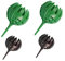 50 Pcs Fertilizante Holder Bonsái
