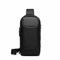Arrivly Umhängetasche Damen und Herren Handtasche Crossbody Bag Männer Crossbag Schultertasche Brusttasche Chest Bag Jungen Reise Outdoor Daypack Schwarz