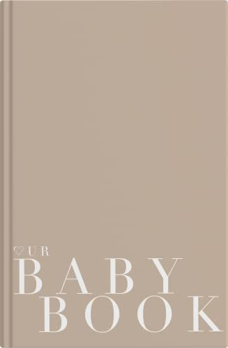 Schwangerschaftstagebuch & Babytagebuch 2 in 1 Designer Babybuch zum eintragen, für Mädchen & Jungen, Tolles Geschenk zur Schwangerschaft oder Geburt, Hardcover 14shubat®