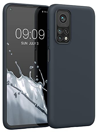 kwmobile Hülle kompatibel mit Xiaomi Mi 10T / Mi 10T Pro Hülle - weiches TPU Silikon Case - Cover geeignet für kabelloses Laden - Heidelbeerblau