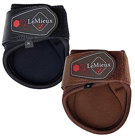 LeMieux Impact Compliant Fetlock Horse Boots - Protective Gear and Training Equipment - Equine Boots, Wraps & Accessories - Brown - Large
