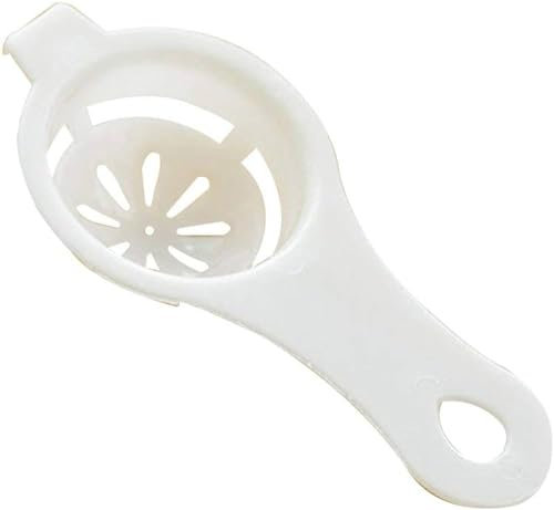 PARENCE.- Séparateur de Jaune d'Oeuf Anti Coquilles/Séparez le Jaune et le Blanc d'Oeuf Facilement - 12,5x6cm, Anti Coquilles