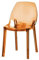 RUANLOV Moderne Acryl-AkzentstüHle, Transparente KüChenstüHle, Esszimmerstuhl, Ergonomischer Wohnzimmerstuhl, Loungesessel, Wohnzimmerstuhl, Design Stuhl, Tragbare Stapelbare Indoor-StüHle (C)
