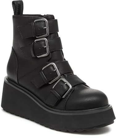 ROCKET DOG Women's Heather Ankle Boot, Black, 5 UK