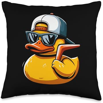 Boomerang Duck Throw Pillow