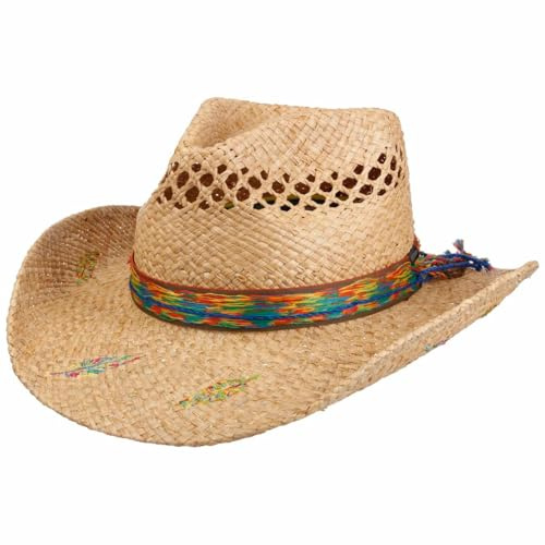 STETSON Western Festival strahatt cowboystil raffiaflata Unisex Var Sommar