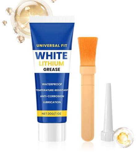 Grasso al Litio Bianco in Tubo | Lubrificante Per Cuscinetti Impermeabile - Grasso per Cuscinetti Ruota - Per Proprietari Auto Appassionati E Meccanici Fai Da Te