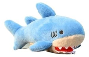 Realistic Shark Fridge Magnet, Plush Great White Toy, Cute Ocean Animal Plushie with, Fun Decorative Accessory for Home & Office(蓝色)