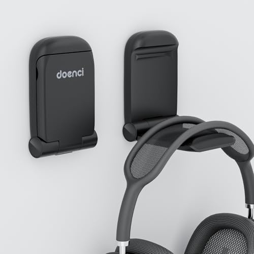 doenci Headphone Stand Hook for Desk - Foldable Headset Stand, 1-Pack
