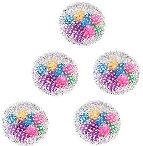 Amosfun 5stücke Teiliges Knautschbälle Für Junge Mädchen Stressabbau Spielzeug Aus Elastischem -Material Leicht Tragbar Für Geburtstagsfeiern Und Feiertage Für Jungen Und Mädchen