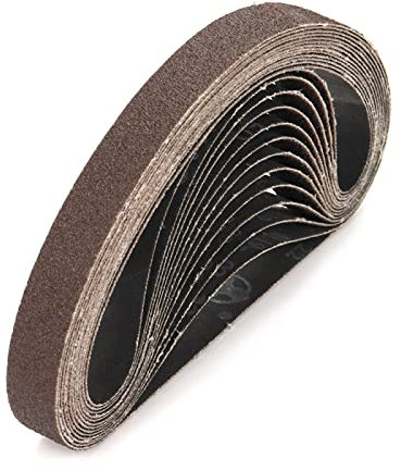 10 Stück/Set 520 * 20mm Schleifbänder 40-800 Körnung Schleifpapier Schleifbänder Für Bandschleifer Schleifwerkzeuge Holz Weichmetall Polieren,10 Stück P150