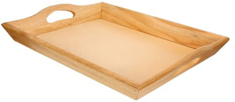 UTHCLO Palet De Madera Maciza Bandeja Rectangular para Comida y Frutas para Servir El Hogar o Eventos Plato De Madera Resistente para Uso Diario