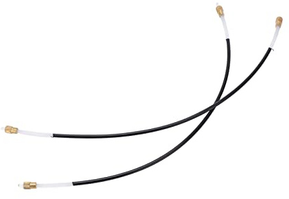 2 Pack Black Nylon Cello Tail Rope Replacement Set, Instrument Accessory Tailcord Kit för Cello Tailpiece