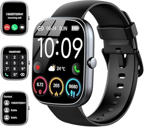 uaue Smart Watch for Men/Women, 2026 New BT5.4 Answer/Make Calls Smartwatches 1.91 HD Fitness Watch with Heart Rate/Sleep Monitor/Step Counter, IP68 Waterproof 110+ Sports Activity Tracker