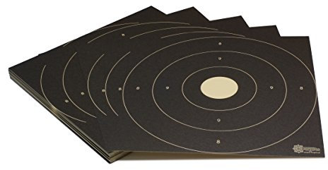 Zielscheiben *Bullseye Target* / 26x26 cm/Schießscheibenkarton 200 g/m² Chamois (100 Stück)
