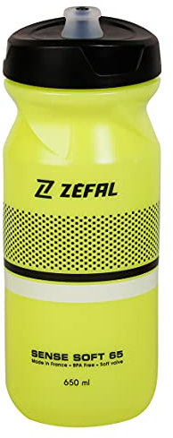 ZEFAL Bidón Bicicleta Sense Soft Amarillo - Botella Bicicleta - 650 ML