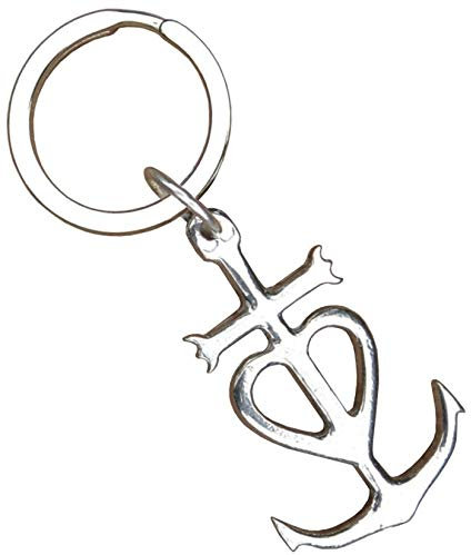 Porte-Clés Croix de Camargue, Porte-Clés Croix Camarguaise, Fait Main, en Étain. Fabrication Artisanale Française, par William Sturt des Étains de Jumilhac