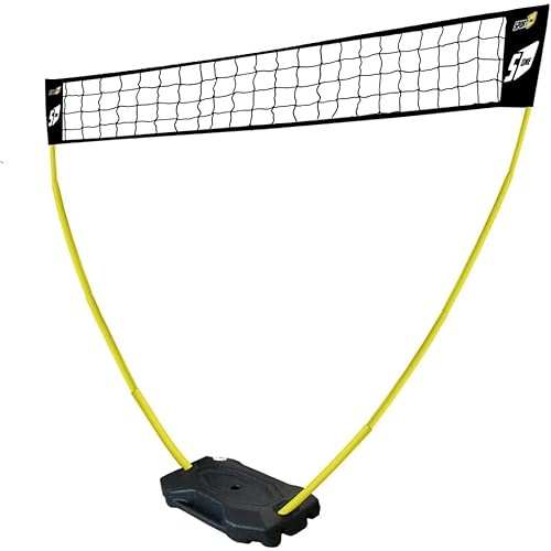 Rete Da Pallavolo Professionale per Giardino Con Pali Alta 225 Cm Portatile per Bambini e Adulti Regolabile Da Beach Volley, Soccer, Racchettoni, Tennis