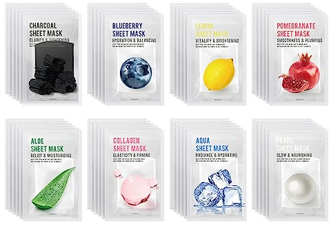 [PACK OF 48] EUNYUL Purity Sheet Mask Pack (8 Types x 6 Set) Korean Skincare face masks beauty face mask bulk set