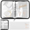 TANGHSE 80 Grids Transparent Jewelry Storage Book with 30Pcs Jewelry Sealing Bags, Portable Storage with Zipper Lock, Anti-Oxidation PVC Jewelry Display Organizer Book for Earring, Necklace