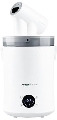 Mach Power Umidificatore Ambienti Fino a 180m? con Serbatoio 5L e Nebulizzazione 1500ml/h, Silenzioso e Programmabile (HC-HASAN60-PLUS)