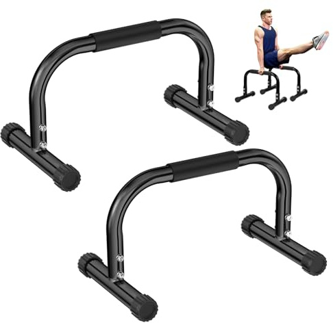 Legpador Barre Parallèles Paire, Parallettes de Fitness, Barres de Gymnastique, Calisthenics Push Up Bars en Acier pour Musculation, Idéales pour Salle de Sport à Domicile ou Commerciale