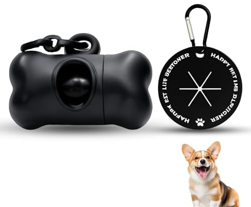 Dog Poop Bag Holder, 2 Pack Waste Holder Milyawith Leash Clip, Portable Poo Bag Dispenser For Daily Walks, Hiking And Traveling, Suitable For Pet Owners And Family, Black