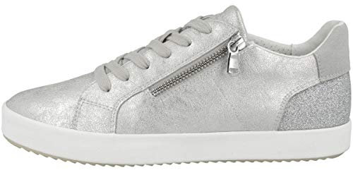 Geox Damen D Blomiee A Sneakers,Silber,37 EU