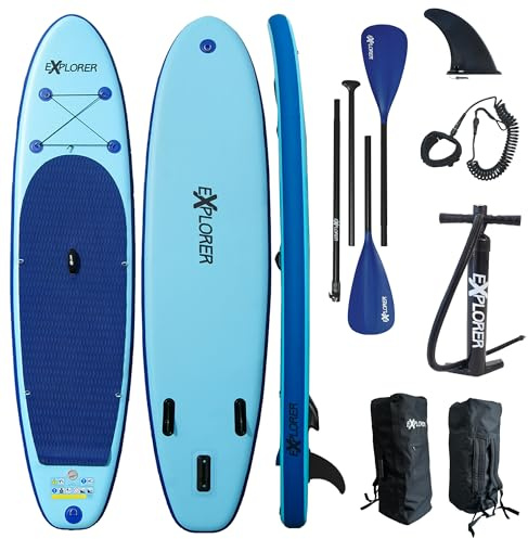 EXPLORER SUP Board Stand Up Paddle Surfboard aufblasbar Stand Up Paddling ISUP ALF2 320 cm