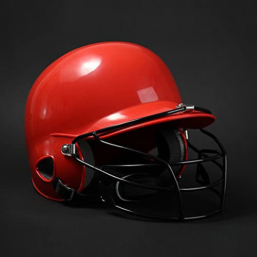 Wenxu Casco da baseball, comodo e traspirante, casco da baseball antiurto, casco da baseball professionale, protezione per il viso per bambini adulti