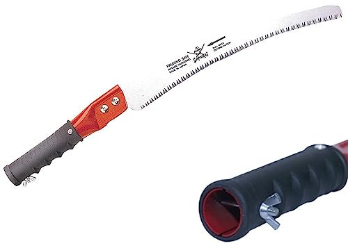 La zappa Segaccio con manico porta pertica Samurai per potatura lama curva 33 cm