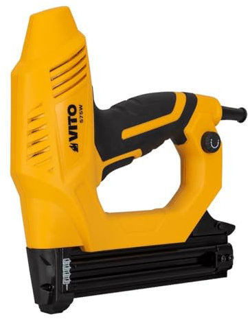 VITO Electric Stapler 2-in-1, Nailer, Stapler VIAP575 for Upholstery, Textile Fixing & Woodworking Projects, Contains 300 19 mm Staples & 100 25 mm Nails - for Staples 15-25 mm, Nails 15-32 mm