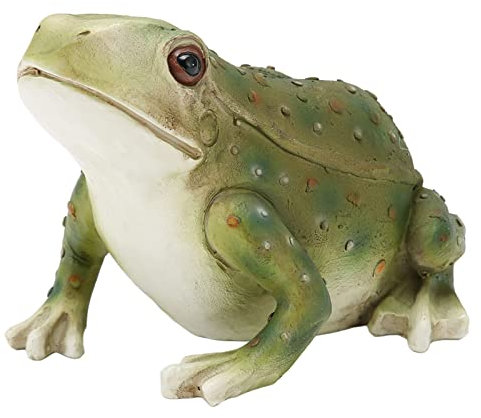 Statue de Grenouille, Décor de Jardin de Figurine de Grenouille, Peinte à la Main Réaliste Belle Décoration de Jardin de Figure de Grenouille en Résine pour le Jardin, la Terrasse, la Pelouse, L'extér