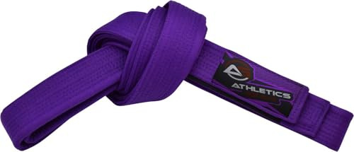 Athletics Gear AG kampsport, karatebält, 100 % bomull med flera sömnadsbälten för BJJ, Judo, Taekwondo och Karate (lila, 280 cm)