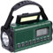 Radio de Emergencia con Linterna LED y lampara de Lectura con Carga Solar, por USB o a manivela Tipo Dinamo | Radio Am/FM | Banco de Energía Power Bank de 10,000 mAh para Carga de moviles (Verde)