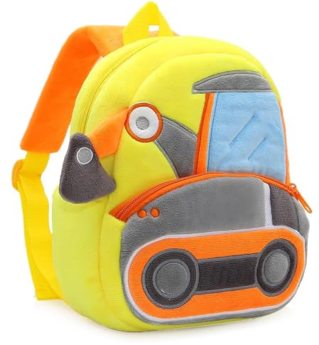 PROTAURI Zainetto Bambino 1-4 Anni, Zaino Asilo Bimbo Comod, Sacca Asilo Leggero, Design Progettazione Escavatori