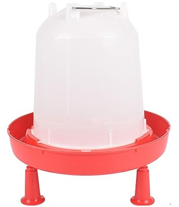Juego de bebedero para fuente de pollitos grueso para alimentación de aves de corral aire libre Contenedores de agua para patos codornices palomas fuente de agua bebedero para aves de corral de