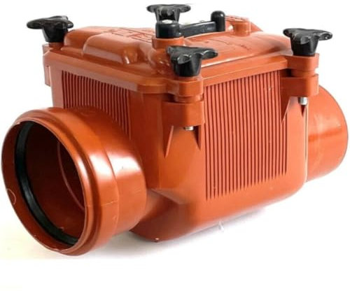 Valvola antiriflusso - ø DN 110 con coperchio di corda alettaper cover Valvola antiritorno,