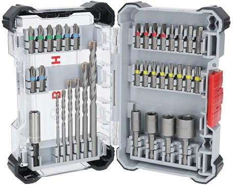 Bosch Juego de 35 brocas extraduras y brocas CYL-3, 35 piezas (197 x 110,5 mm, accesorios profesionales, destornilladores y taladros), Versión actual