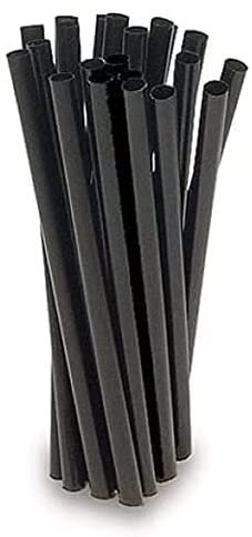 Virsus 250 Cannucce dritte misura 15/8 biodegradabili biocompostabili in Lignina di Colore Nero cannuccia Riutilizzabile Eco Friendly per bevande, Cocktail, bar, aperitivo rispetta la Natura