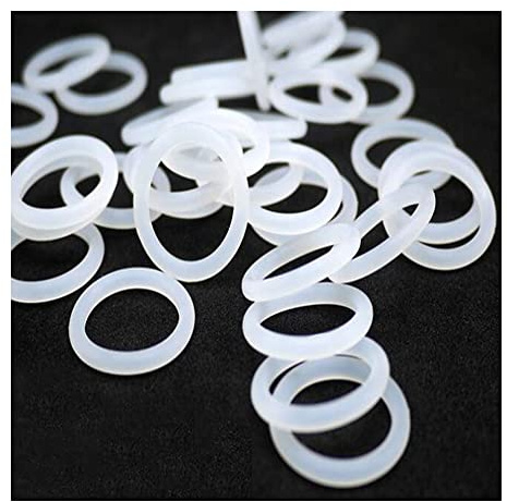 10 pcs weißer Gummi-Dichtungsring-Wärme-resistenter Lebensmittel-Silikon-O-Ring,OD 16mm CS 2mm