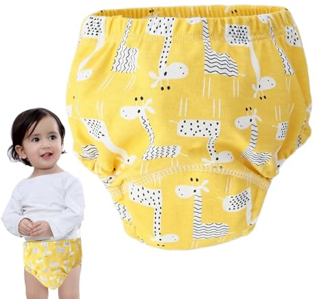 Pantalon d'entraînement pour enfants, sous-vêtements de pot,Pantalon de toilette en coton lavable et respirant à 6 couches | réutilisable absorbant imperméable pour pot pour