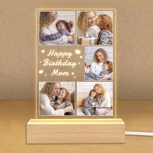 Cuadro Personalizado con Foto Regalo Aniversario Parej, Regalos Pareja Lampara Personalizados Para Cumpleaños Mujer, Nombre Regalos Personalizados Navidad Para Hombre Boda Novia Novio