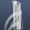 Panneau de douche avec robinet, 5 Fonctions argenté Panneau Colonne Douche Pluie, Jets de Massage, Douchette, Bec de Baignoire et, Acier inox 304, Brossée