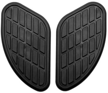 TPZORJX Tapis de réservoir de carburant pour moto - Noir autocollants latéraux antidérapants en Caoutchouc, Protecteur protection tapis traction de réservoir d'essence de moto Vintage Universal