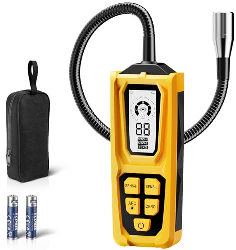Natural Gas Leak Detector for Home & RV, Handheld Combustible Gas Sniffer