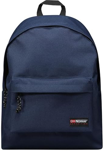Geographical Norway Stephanie Sac Mochila Unisex Poliéster Tirantes Acolchados Ajustables Cremalleras Resistentes Estilo Casual Práctico Ligero Cómodo Diario Multicolor (Azul marino)