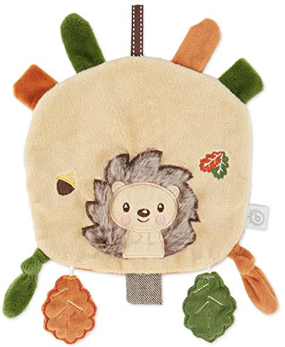 Bieco Knistertuch Baby Igel | Schmusetuch Baby mit Knistereffekt | Schnuffeltuch Baby Junge und Mädchen | Baby Greifling Knisterspielzeug Baby | Knisterndes Baby Schmusetuch mit Spielzeug zum Greifen